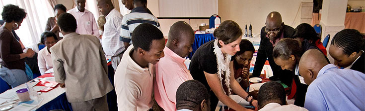 Brittany Graf leading GIBEX workshop in Kenya